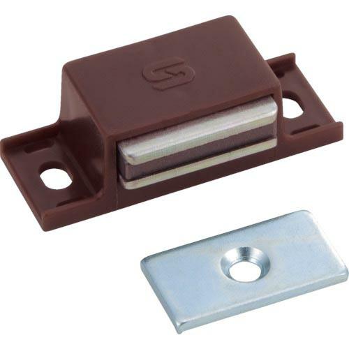 【SALE価格】TRUSCO マグネットキャッチ 樹脂製 L40mm 茶 ( TSM-10P-BR ...