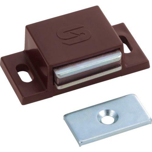 【SALE価格】TRUSCO マグネットキャッチ(横型) 樹脂製 L40mm 茶 ( TSM-41-...