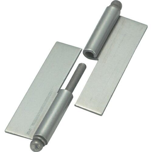 【SALE価格】TRUSCO スチール製抜き差し蝶番 穴ナシ 右用 (1組(袋)=2個入) ( 22...
