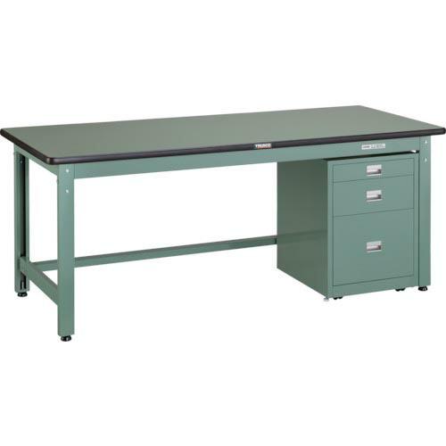 【SALE価格】TRUSCO 中荷重作業台(800kg)GW型 1800X900XH740 3段キャ...