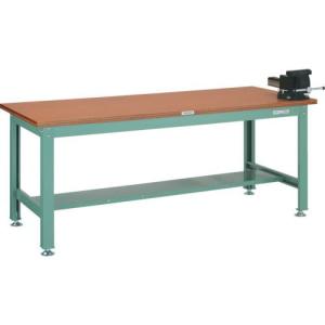 TRUSCO 中荷重作業台(1200kg)HW型 1800X900XH740 バイス付 グリーン色 ( HW-1809VRS ) トラスコ中山(株)｜orangetool