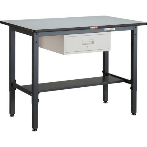 TRUSCO 軽荷重作業台高さ調節式(250kg)AWM型 1200X750XH700~910 1段...