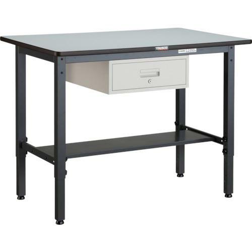 TRUSCO 軽荷重作業台高さ調節式(250kg)AWM型 1200X750XH700~910 1段...