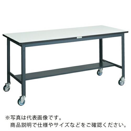 TRUSCO 中荷重作業台(250kg)AEW型 1200X750XH846 φ100ウレタンキャス...