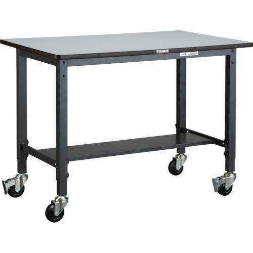 TRUSCO 軽荷重作業台高さ調節式(100kg)AWM型 1200X750XH806~1016 φ...