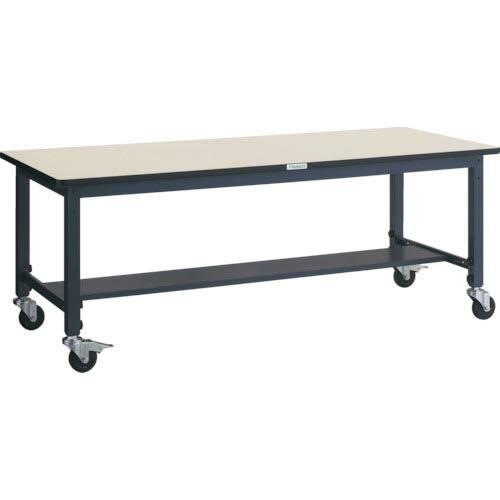 TRUSCO 軽荷重作業台高さ調節式(100kg)AWM型 1800X900XH806~1016 φ...