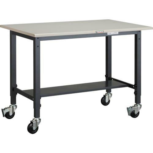 TRUSCO 軽荷重作業台高さ調節式(100kg)AWM型 1200X750XH806~1016 φ...