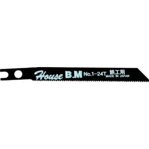 【SALE価格】ハウスB.M 兼用ジグソー替刃 10枚入り 鉄工用 NO124 ( N0124 ) (株)ハウスビーエム｜orangetool