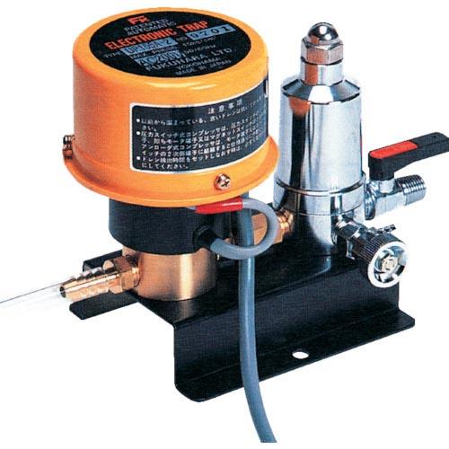 フクハラ ドレン排出器 電子トラップ (圧力開閉式・アンローダー式兼用) 単相100V ( UP15...