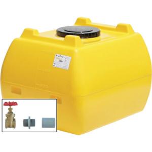 SUIKO ホームローリータンク500 レモン ドレンバルブセット(40A)付 ( HLT-500+VALVE-SET40A ) スイコー(株) (メーカー取寄)｜orangetool