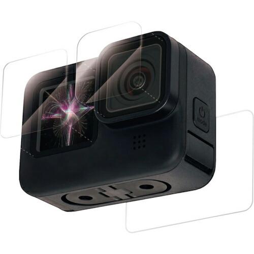 エレコム GoPro HERO9 Black用液晶保護ガラス セラミックコート 0.23mm 防指紋...