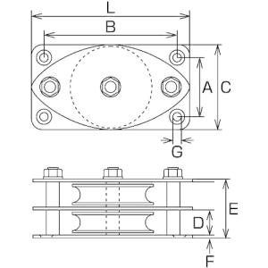 水本 ( 水本機械製作所 ) 固定ブロック 2...の詳細画像1