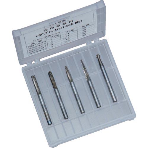 スーパー スーパー超硬バーセット シャンク径3mm 5本セット オール超硬 ( SB3SH ) (株...