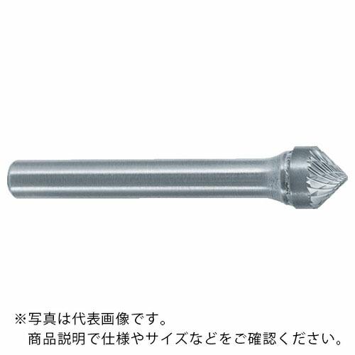 スーパー スーパー超硬バー シャンク径6mm(円錐型90度)ダブルカット(刃径:9.5) ( SB4...