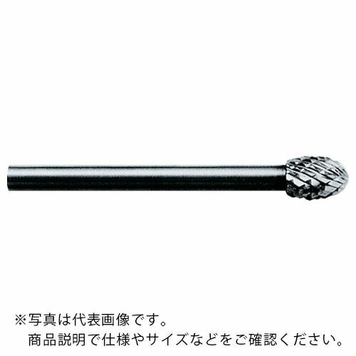 スーパー スーパー超硬バー オール超硬タイプ 卵型(シングルカット)刃径:5.0mm 刃長:7.1m...