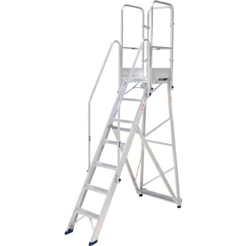 PiCa 折りたたみ式作業台DWR型 2.1m 手すり付き(H:1100mm) ( DWR-210A...