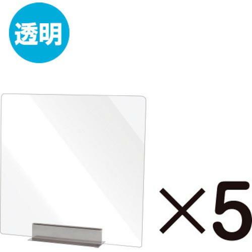 TOKISEI miniパーテーション 透明 5枚セット  ( MNPT450X4505SET )