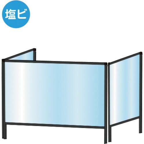 TOKISEI ブラックパーテーションスタンド三面タイプ600X900 (塩ビ仕様)  ( BHBP...