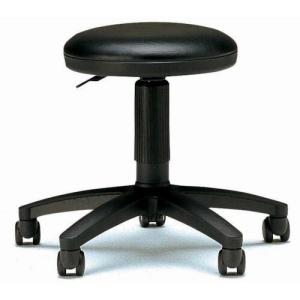 【SALE価格】TOKIO 作業用チェア ビニールレザー ブラック ガスシリンダー ( FTY-10-BK ) 藤沢工業(株)｜orangetool