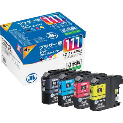 jit ブラザー LC111-4PK対応 ジットリサイクルインク  4色入り ( JIT-B1114...