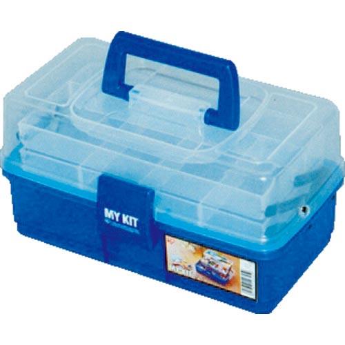 【SALE価格】IRIS 237172 小物ケース マイキット 270×160×150 クリア/ブル...