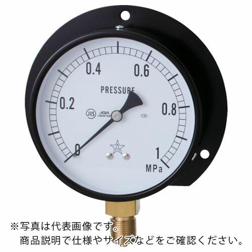 右下 一般圧力計(B枠立型・φ100) 圧力レンジ0.0~2.00MPa ( G421-211-V-...
