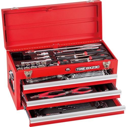 TONE 整備用工具セット ツールセット 差込角12.7mm 58点セット レッド ( TSA450...