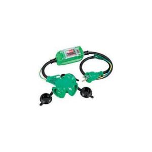 NICHIDO 防雨型ポッキン延長ブレーカ 100V 過負荷漏電しゃ断器付 1m ( PBW-EK-T ) 日動工業(株)｜orangetool