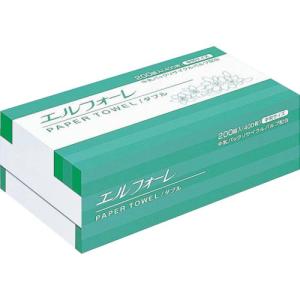 エリエール エルフォーレ ペーパータオルダブル 200組(中判) 30パック入 ( 623043 ) エリエールビジネスサポート(株)｜orangetool