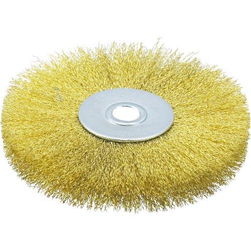 TRUSCO ホイルブラシ 100X10mm穴 真鍮線 線径0.15 ( TB-6354 ) トラス...