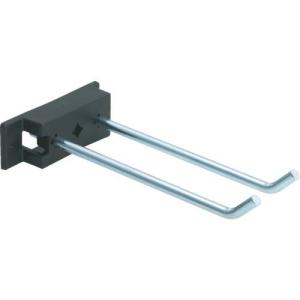 TRUSCO パンチングパネル用フックバー 直線2本タイプ A型ベース ( PFA-10W ) トラスコ中山(株)｜orangetool