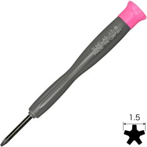 【SALE価格】サンフラッグ 携帯電話用ドライバー 5角割 小 ( NO17B ) (株)新亀製作所｜orangetool