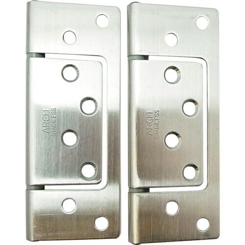 WAKI ステンフラッシュ丁番  102MM ヘアーライン 2個入り  ( BH-369 )