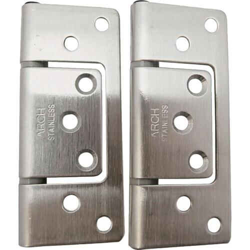 WAKI ステンフラッシュ丁番  76MM ヘアーライン 2個入り  ( BH-367 )