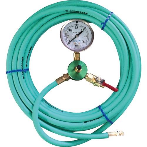 KANTOOL 配管内止水用品 エアホース10m 圧力計付 ( HT-10-T )