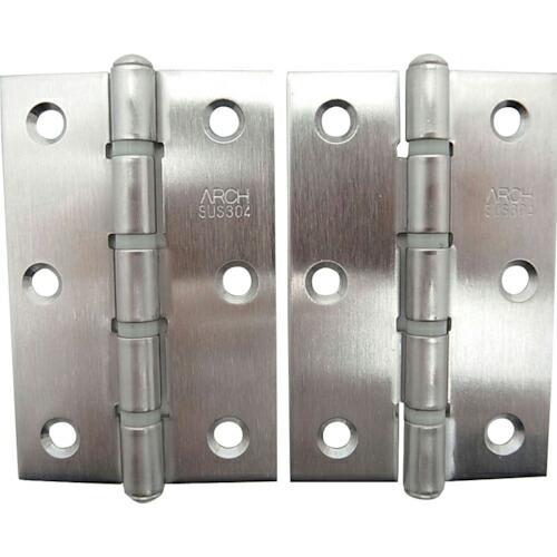 WAKI ステン厚口丁番  76MM ヘアーライン 2個入り  ( BH-347 )