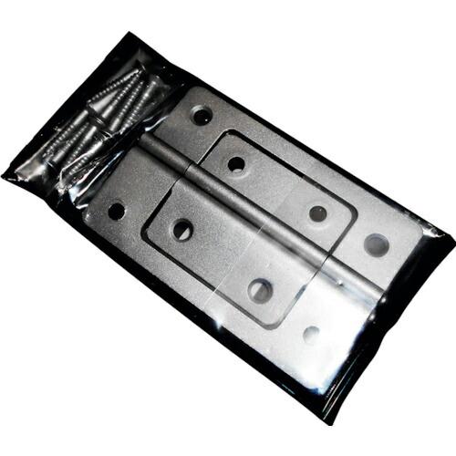 WAKI フラッシュ丁番  76MM シルバー 2個入り  ( BH-452 )