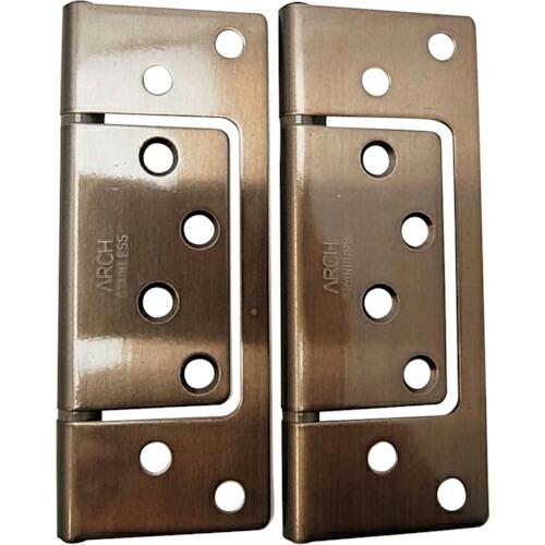 WAKI ステンフラッシュ丁番  102MM アンバー 2個入り  ( BH-373 )