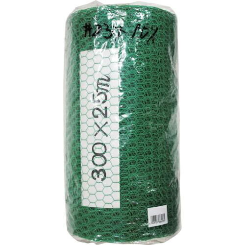 WAKI 金網カラ-亀甲 23X10X300X25M グリ-ン  ( 102163200 )