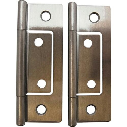 WAKI ステンフラッシュ丁番  64MM アンバー 2個入り  ( BH-370 )