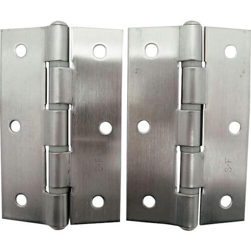 WAKI ステン厚口丁番  89MM ヘアーライン 2個入り  ( BH-348 )