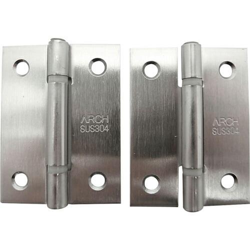 WAKI ステン厚口丁番  51MM ヘアーライン 2個入り  ( BH-345 )