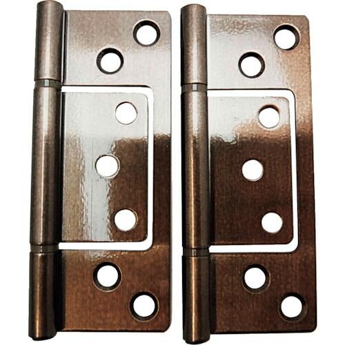 WAKI ステンフラッシュ丁番  89MM アンバー 2個入り  ( BH-372 )