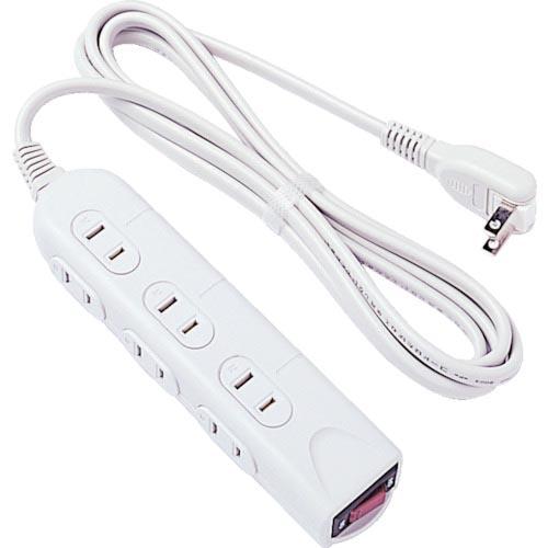 【SALE価格】ロアス OAタップ2mシャッター付 2P6個口 ライトグレー ( TAP-N031-...