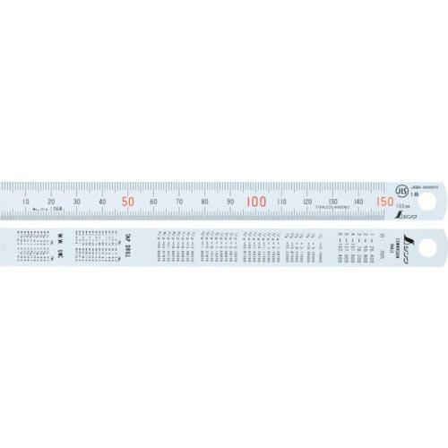 シンワ 直尺ステン 150mm JIS ( 14001 ) シンワ測定(株)