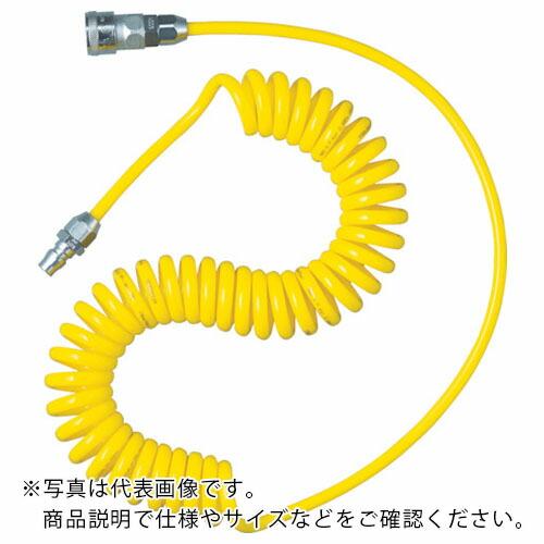 TRUSCO スパイラルホース カップリング付 使用範囲 4m ( SAH-805C ) トラスコ中...