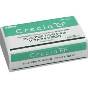クレシア EFハンドタオル ソフトタイプ200 ( 37005 ) 日本製紙クレシア(株)｜orangetool