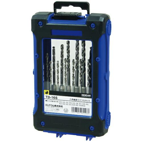 JEFCOM 六角軸鉄工ドリルセット ( TD-16S )