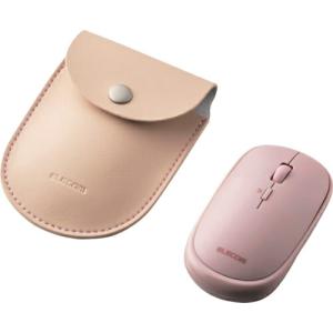 ELECOM BlueLEDマウス 薄型 Bluetooth対応 4ボタン ポーチ付 ピンク ( M-TM10BBPN )｜orangetool