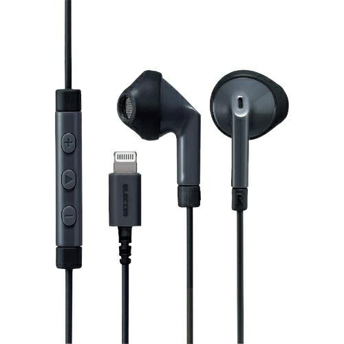 ELECOM ステレオヘッドホン(マイク付) セミオープン型 Lightning 13.6mmドライ...